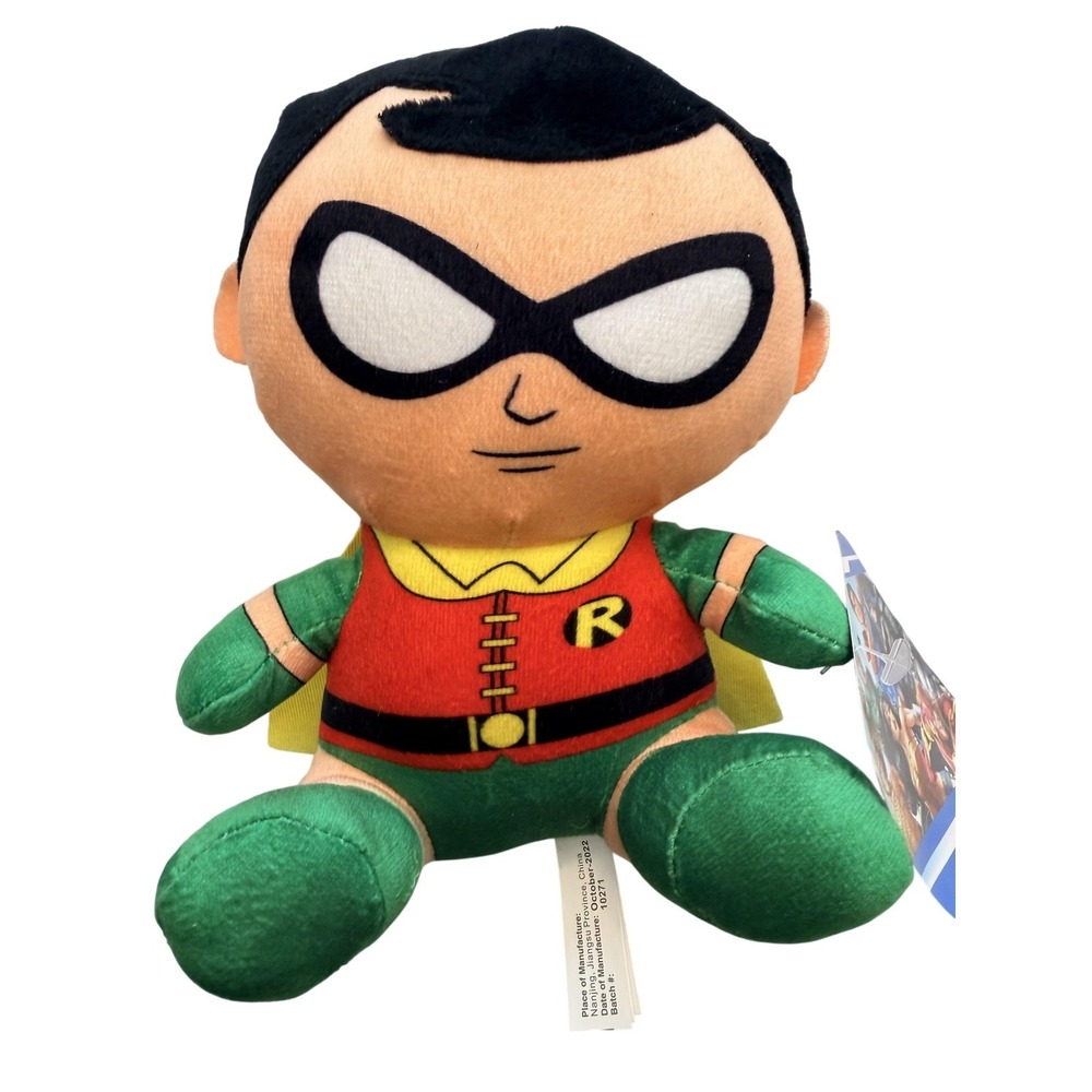 DC Comics Robin Big Head Plush‎ Toy Factory Small 7 In Batman Red Green Toy Doll